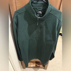 Men’s North Face pullover fleece size XXL Hunter Green